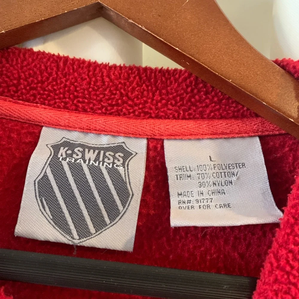 Vintage Y2K‎ K-SWISS Pullover Sweater Sweatshirt Mens Large - Picture 3 of 4